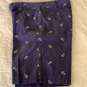 Izod shorts with anchors on them